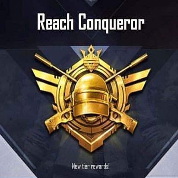 reach in conqueror tier on PUBG mobile