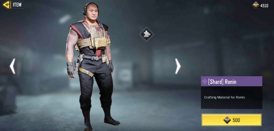 Ronin character in COD mobile