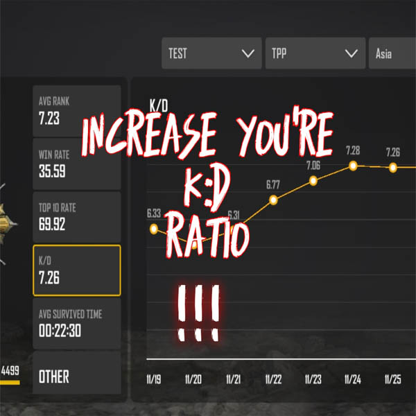 How to maintain a good KD in pubg new state?