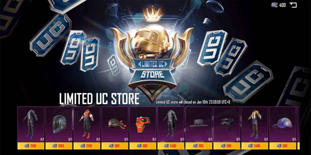 Limited UC store in Pubg mobile 