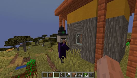 How to turn a villager into a Witch in Minecraft?