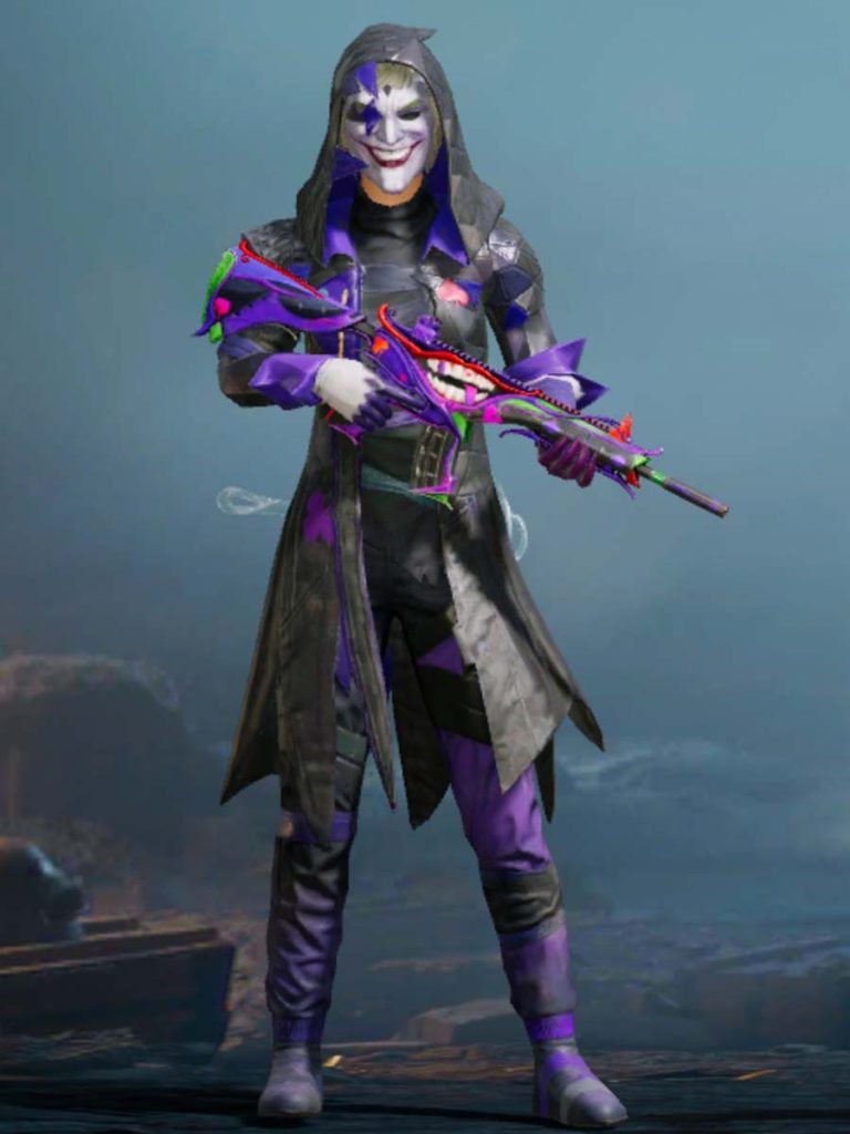 The fool set in PUBGM(Rare joker outfit)