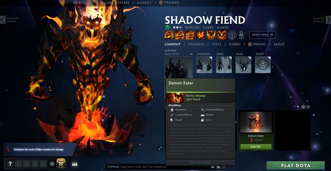 Shadow Friend's Demon eater skin