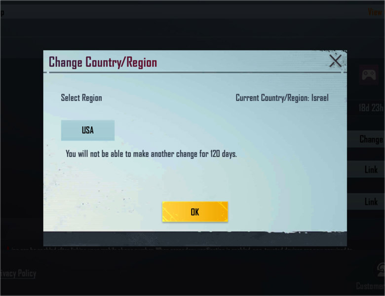How to change Region in Pubg mobile?