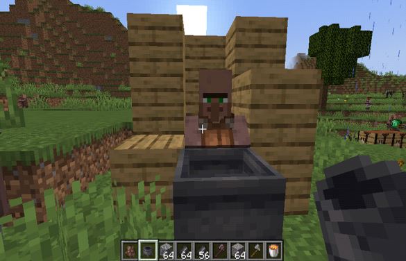 Leatherworker villager in Minecraft