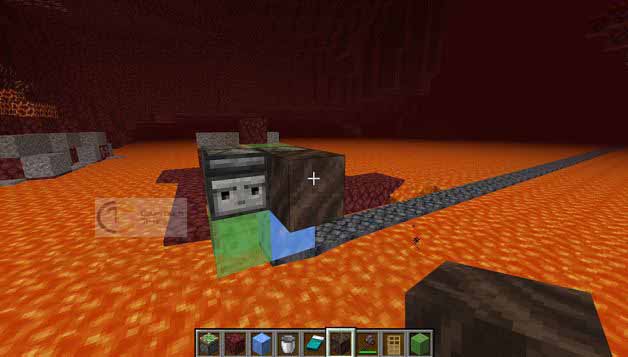 Minecraft bridge builder in nether 