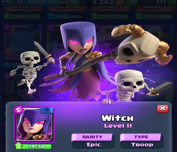 Epic Witch card in CR 