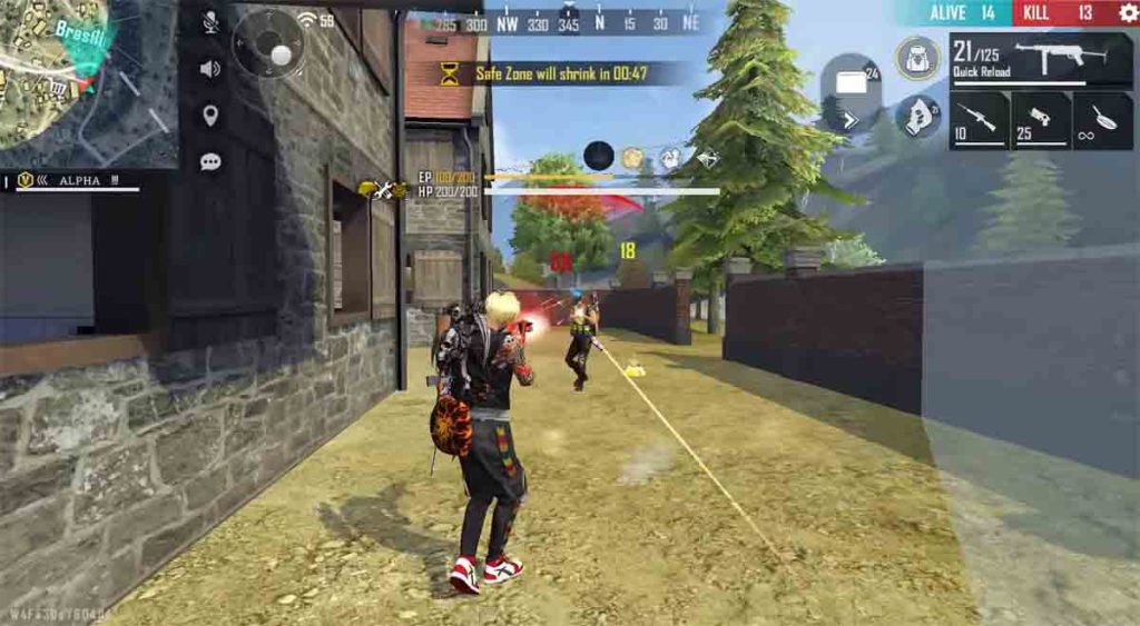 Give headshot and win the close-range battle in the Pubg mobile