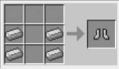 How to make Boots in Minecraft? A photo