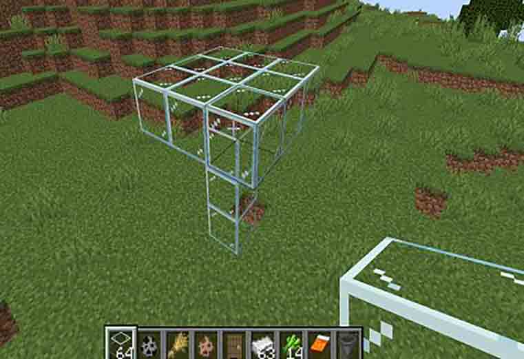 first step to build the raid farm in Minecraft