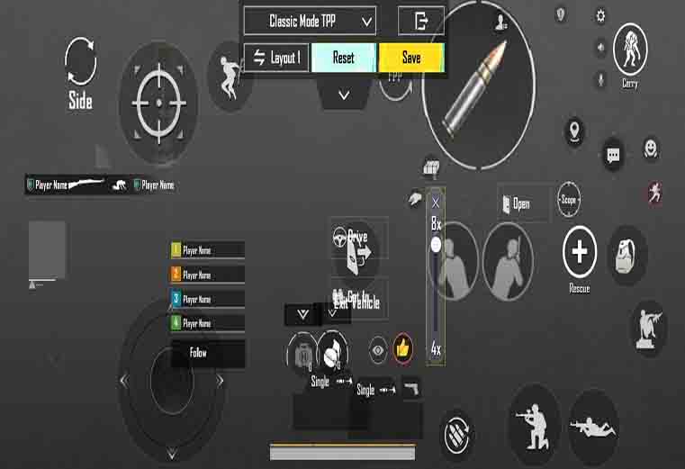 Best 4 finger claw settings in Free fire