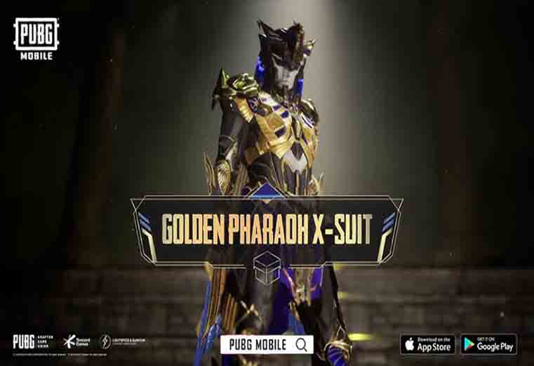 Golden Pharaoh X-suit in Pubg Mobile