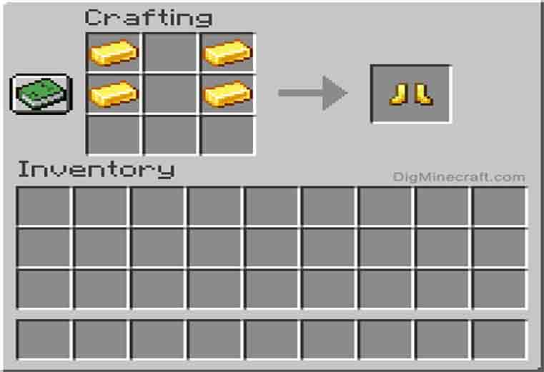 How to make Boots in Minecraft? A photo