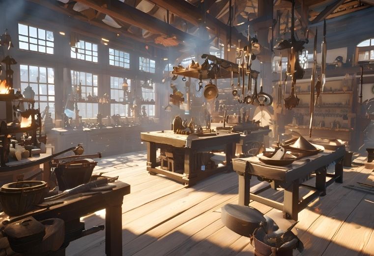 Selling goods in Wagner blacksmith