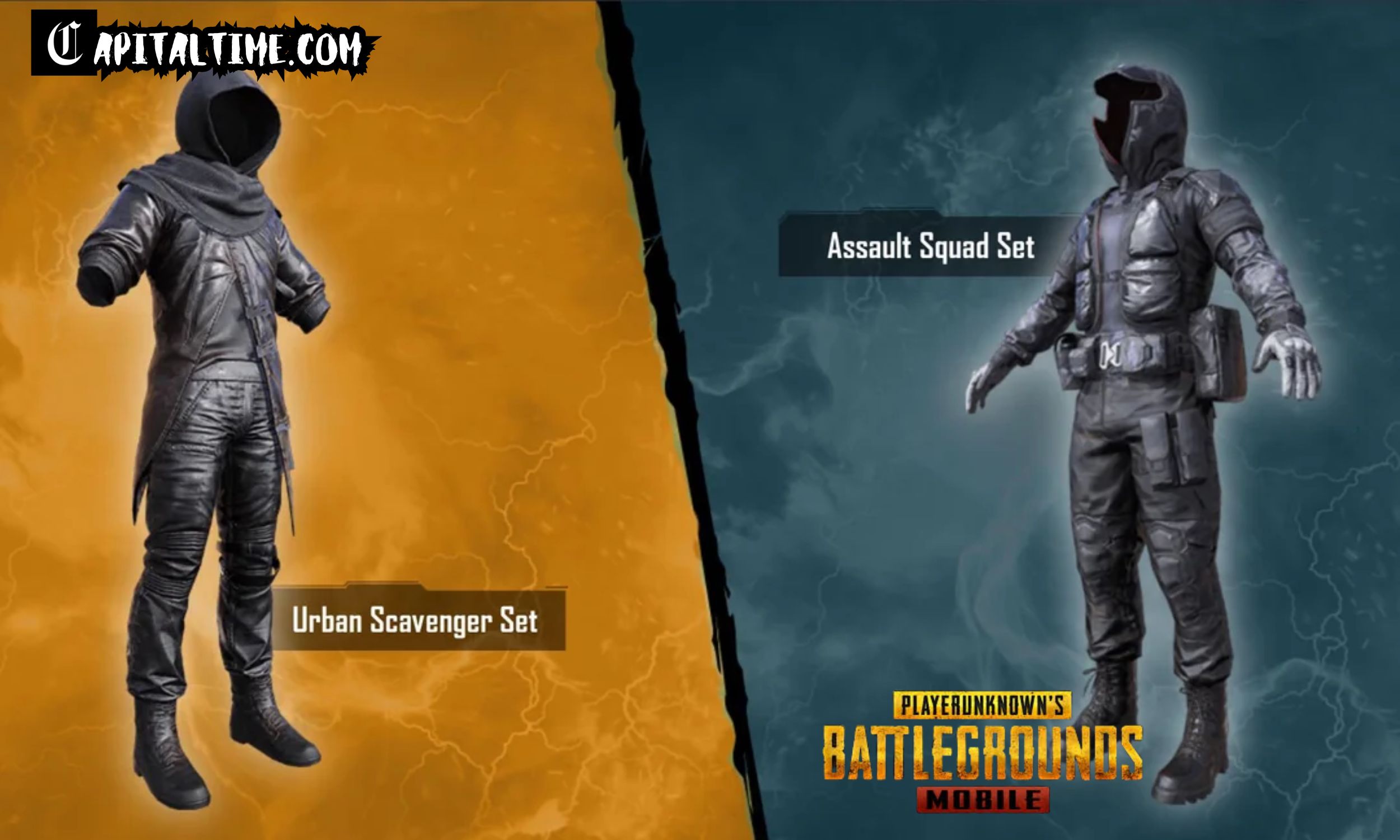 Assault squad & Urban scavenger set in Pubg mobile: Season 7 outfit