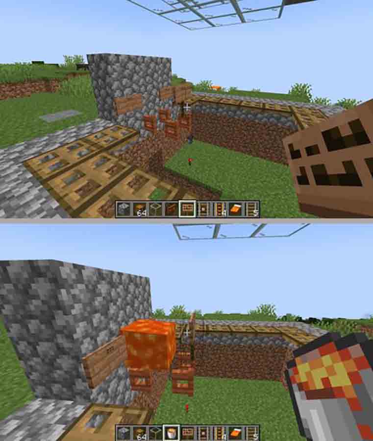 16th step for raid farming in Minecraft