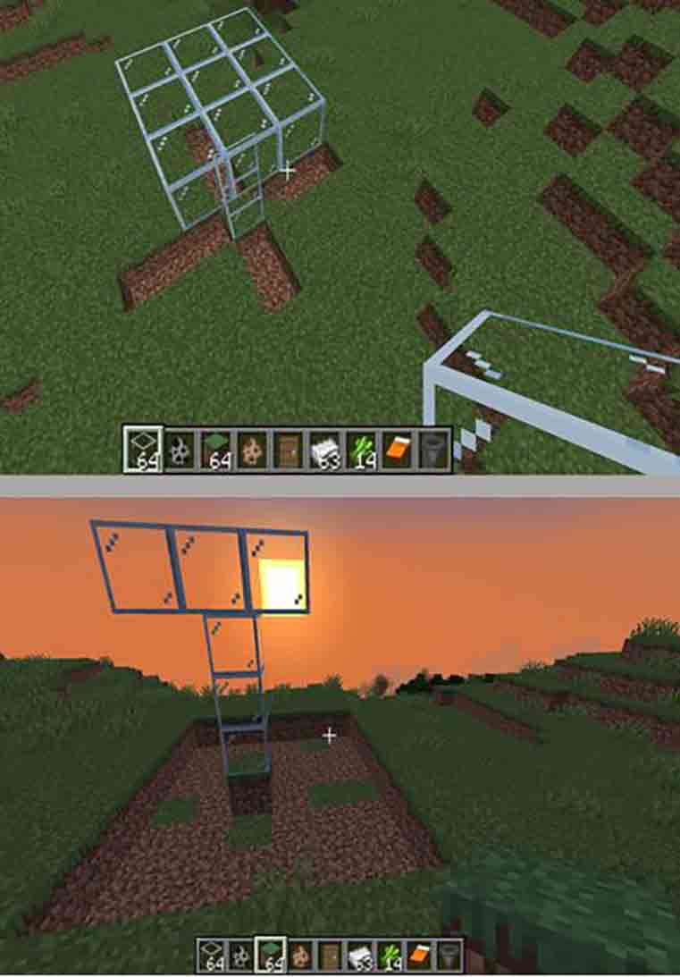 Second step to make raid farm in Minecraft