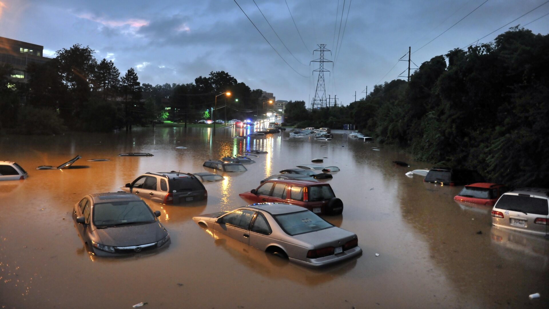 Flooded streets and subway systems as storms slam US East Coast